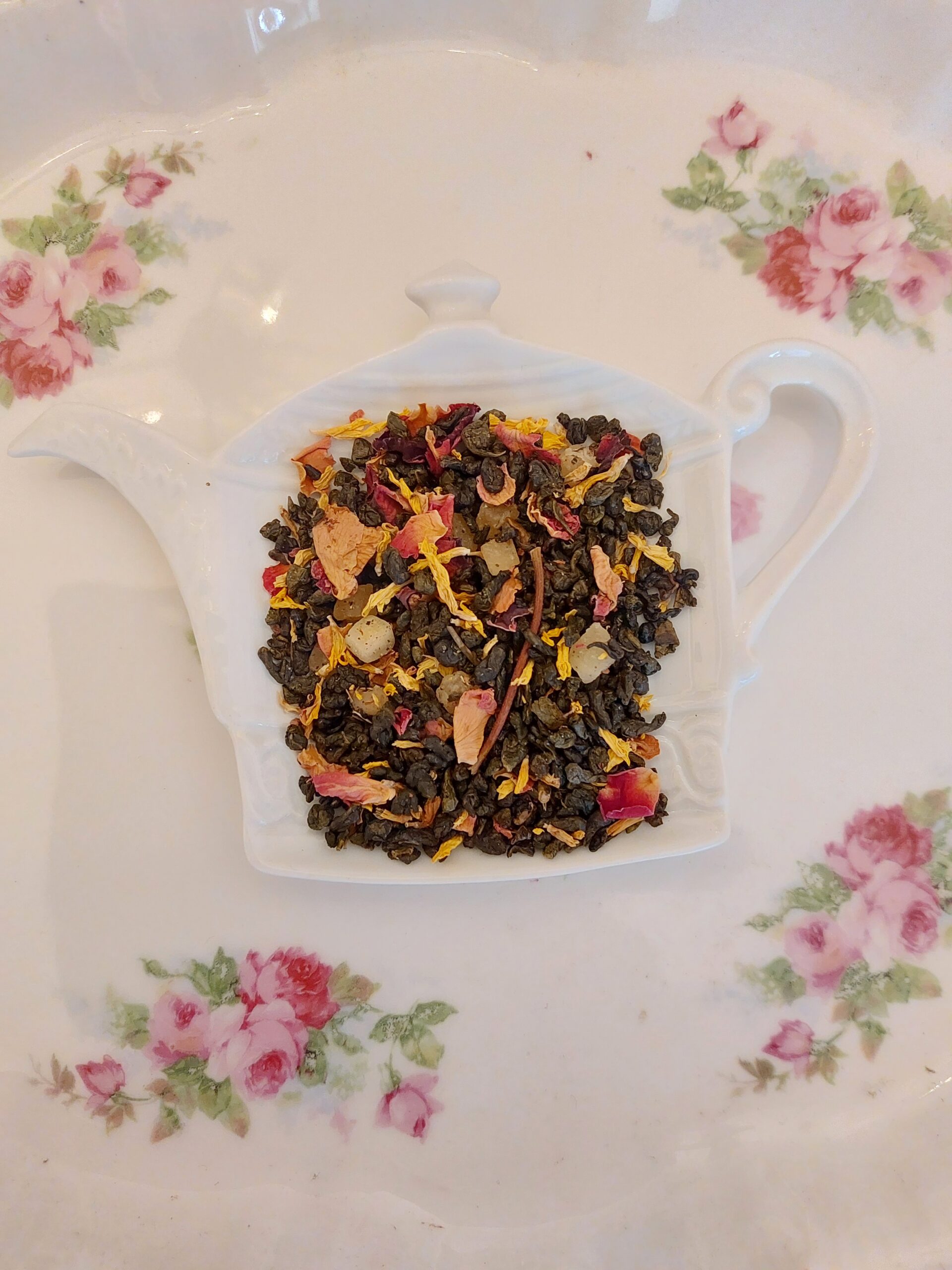 Oirsbeekse Passie 100 gram * groene thee met mango, ananas en rozenbloesem