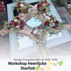 Workshop Heerlijcke starfish 19 augustus