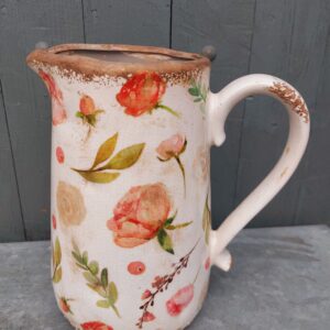 Landelijke decoratie kan "Roze bloemen"